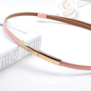 Planet Gates white / 95cm Fashion Newest Design Belts ladie's Luxury Gold buckle  thin belt Free Shipping Genuine leather strap waistband adjustable women