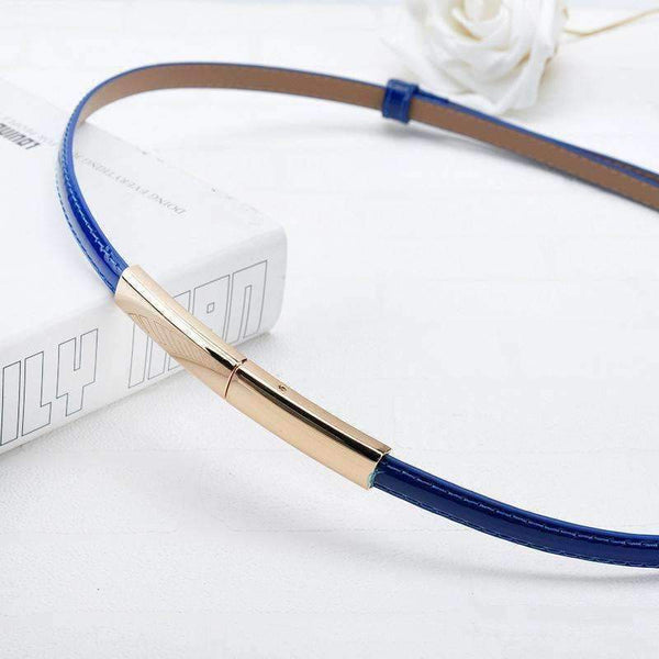 Planet Gates white / 95cm Fashion Newest Design Belts ladie's Luxury Gold buckle  thin belt Free Shipping Genuine leather strap waistband adjustable women