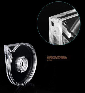 Planet Gates White ABS Double Layer French Powder Box Recycled Nail Powder Storage Box Portable Infiltration Powder Container Nail Tool D302