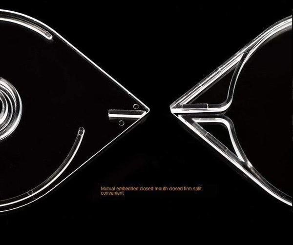 Planet Gates White ABS Double Layer French Powder Box Recycled Nail Powder Storage Box Portable Infiltration Powder Container Nail Tool D302