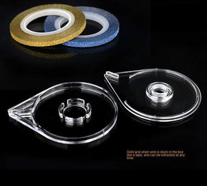 Planet Gates White ABS Double Layer French Powder Box Recycled Nail Powder Storage Box Portable Infiltration Powder Container Nail Tool D302