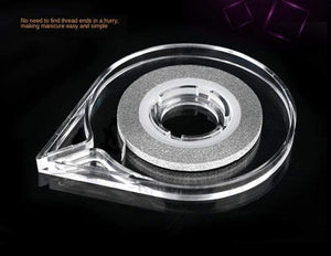 Planet Gates White ABS Double Layer French Powder Box Recycled Nail Powder Storage Box Portable Infiltration Powder Container Nail Tool D302