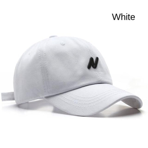 Planet Gates White / Adjustable Casual Baseball Cap for Women and Men Fashion N Embroidery Summer Visors Cap Boy Girls Cotton Snapback Hat Casquette