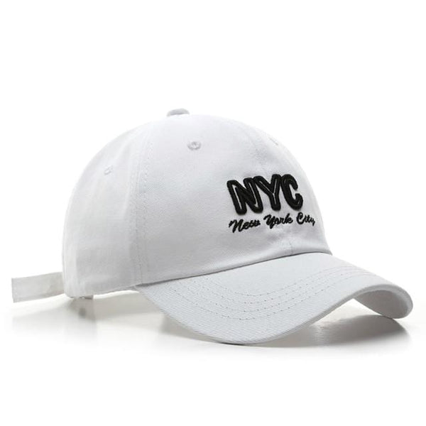 Planet Gates White / Adjustable Cotton Baseball Cap for Women and Men NYC Embroidery Hats Boys Girls Hip Hop Hat Summer Visors Cap Casual Snapback Hat