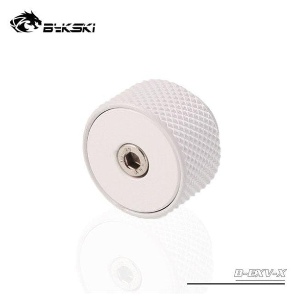 Planet Gates White Air Valve Water Plug Air Pressure Reliever Decompression G1/4 Thread Exhaust Stopper MOD Water Cooler Accessories B-EXV-X