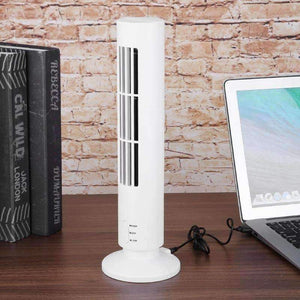 Planet Gates White Alloet Mini Air Ventilation Tower Fan Cooling USB Bladeless Fan Ventilator Small Air Conditioning Home Appliances for Summer