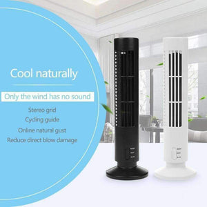 Planet Gates White Alloet Mini Air Ventilation Tower Fan Cooling USB Bladeless Fan Ventilator Small Air Conditioning Home Appliances for Summer