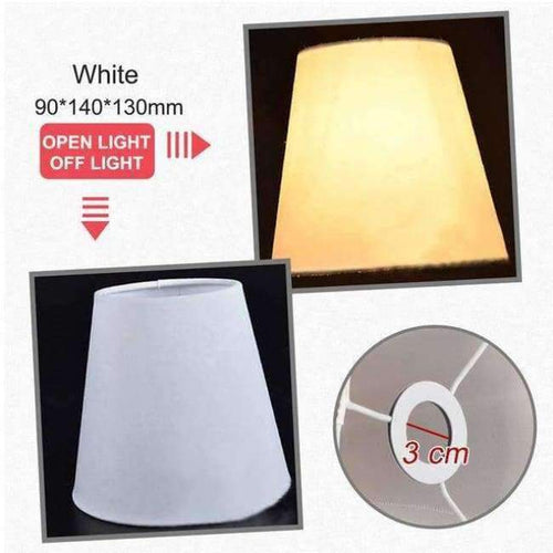 Planet Gates White American Simple Style Lamp Shade Flax PVC Lamp Shade for Candle Crystal Chandeliers Wall Lamp Light Shade Abajur 90*140*130mm