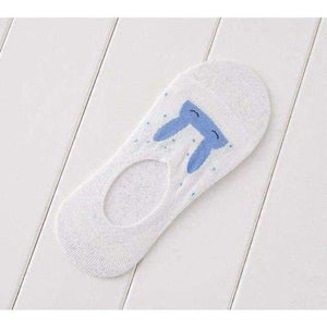 Planet Gates White and blue 10pieces=5pair  Summer ankle socks women candy color silicone antiskid invisible socks cool Cotton socks free shipping