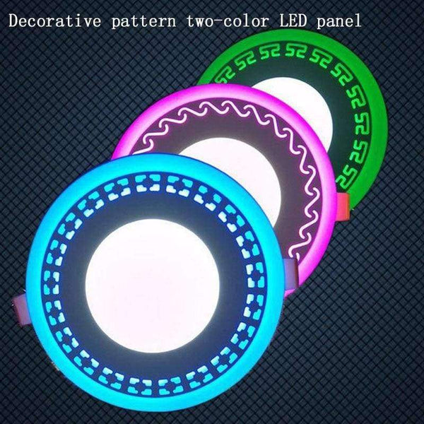 Planet Gates bílá a modrá / 6w Nová panelová LED svítidla Barevná LED stropní zapuštěná světla Vnitřní osvětlení Žárovka bílá Barva Modrá/červená/zelená/žlutá