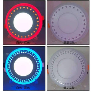 Planet Gates bílá a modrá / 6w Nová panelová LED svítidla Barevná LED stropní zapuštěná světla Vnitřní osvětlení Žárovka bílá Barva Modrá/červená/zelená/žlutá