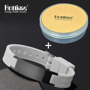 Planet Gates White And Box Power Energy Wristbands Balance Ion Magnetic Therapy Fashion Silicone Bands Bracelets Therapy Body Keep Your Healty Healing Pain