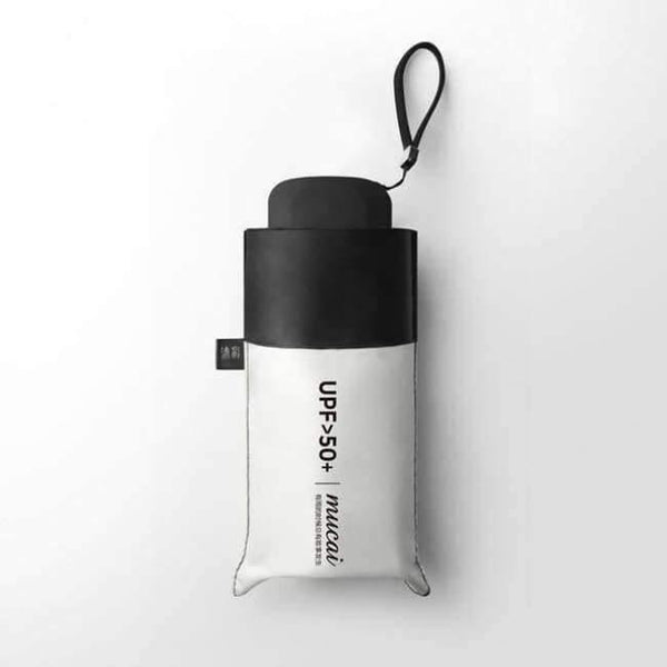 Planet Gates White Anti-UV Pocket Mini Umbrella Rain Women Windproof Durable 5 Folding Sun Umbrellas Portable Sunscreen Female Parasol