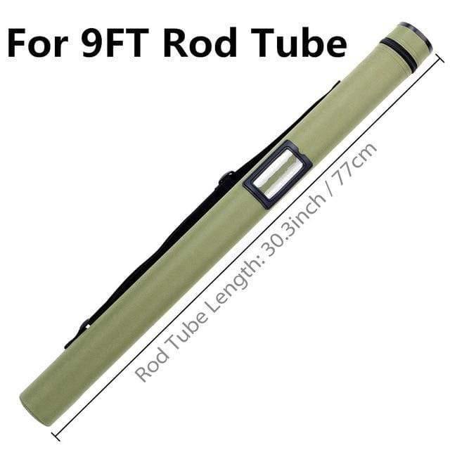 Planet Gates White Army Green Cordura Rod Case Carbon Fiber Fly Rod Tube for Rods 30" fits 9' and 10' Fishjng Bag