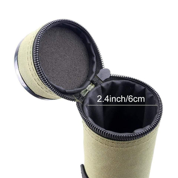 Planet Gates White Army Green Cordura Rod Case Carbon Fiber Fly Rod Tube for Rods 30" fits 9' and 10' Fishjng Bag