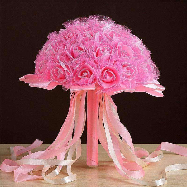 Planet Gates White Artificial Flowers Wedding Bouquets New Fashion Crystal Bridal Bouquets Wedding Accessories Wedding Party Decor