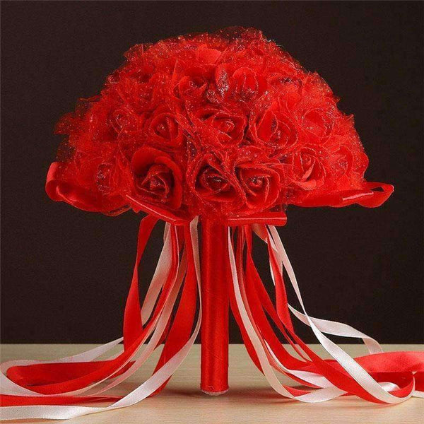 Planet Gates White Artificial Flowers Wedding Bouquets New Fashion Crystal Bridal Bouquets Wedding Accessories Wedding Party Decor