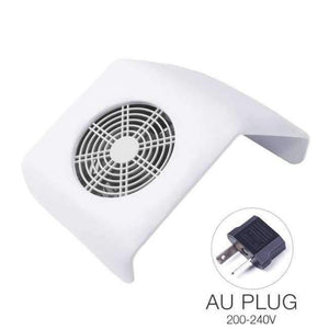 Planet Gates white AU plug Nail Art Salon Suction Dust Collector Manicure Machine Acrylic UV Gel Tip Dust Machine Vacuum Cleaner Manicure Pedicure Tools