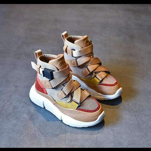 Planet Gates white Autumn / 1 Autumn Children High Top Sneaker Baby Boy Pu Leather Shoe Girll Fashion Sport Casual Trainer FH2244