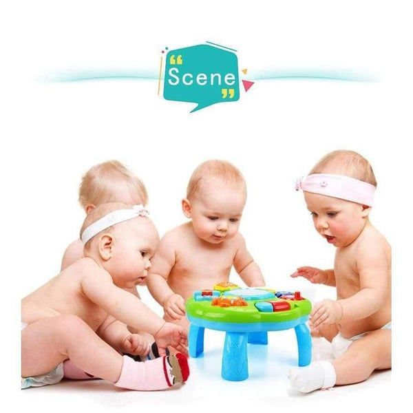 Planet Gates White Baby Toys Educational 13-24 Months Musical Toys For Baby Toddlers Infants Activity Play Table Brinquedos Para Bebe Oyuncak