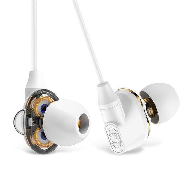 Baseus H10 Double dynamic 3.5MM Wired Earphone stereo bass sound earphones with mic for xiaomi  fone de ouvido auriculares MP3 - Planet Gates