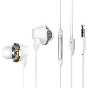 Planet Gates White Baseus H10 Dual Dynamic Driver Wired Earphone For Phone Stereo Sound Casque 3.5mm Jack Earpiece With Mic kulakl k Fone De Ouvido