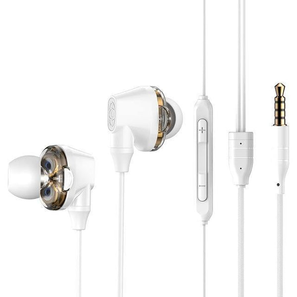 Planet Gates White Baseus H10 Dual Dynamic Driver Wired Earphone For Phone Stereo Sound Casque 3.5mm Jack Earpiece With Mic kulakl k Fone De Ouvido