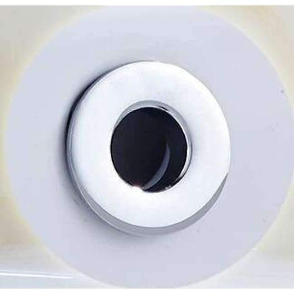 Planet Gates White Bathroom Basin Sink Overflow Cover Brass Decoration cover for Basin Bathroom Product Replacement ELF19