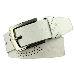 Belt Waist Leather Man Belts Hot Men Casual Faux Leather Hollow Waistband Waist Belt Business Gift