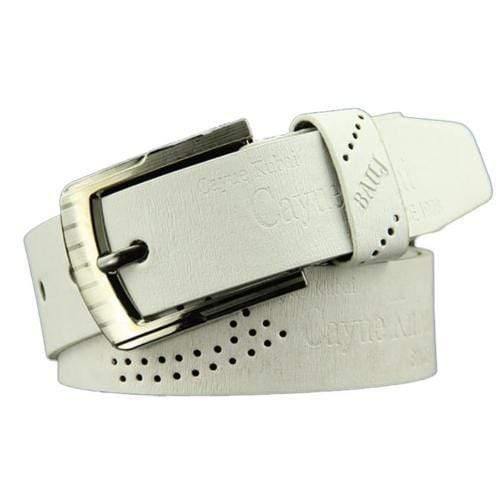 Belt Waist Leather Man Belts Hot Men Casual Faux Leather Hollow Waistband Waist Belt Business Gift