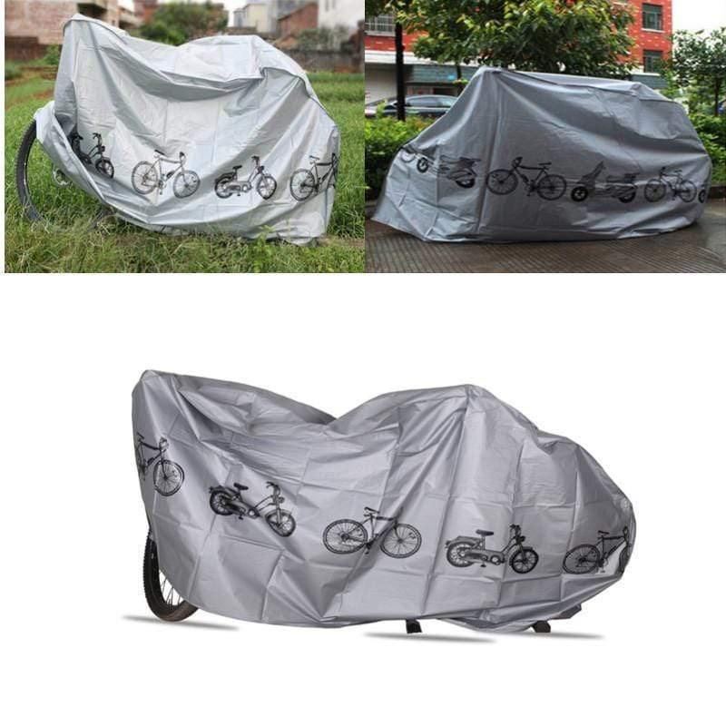 Planet Gates White Bicycle Outdoor Portable Waterproof Scooter Bike Motorcycle Rain Dust Cover Bicycle Protect Gear Cycling Bicycle Accessories