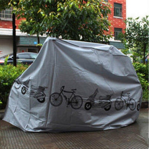 Planet Gates White Bicycle Outdoor Portable Waterproof Scooter Bike Motorcycle Rain Dust Cover Bicycle Protect Gear Cycling Bicycle Accessories