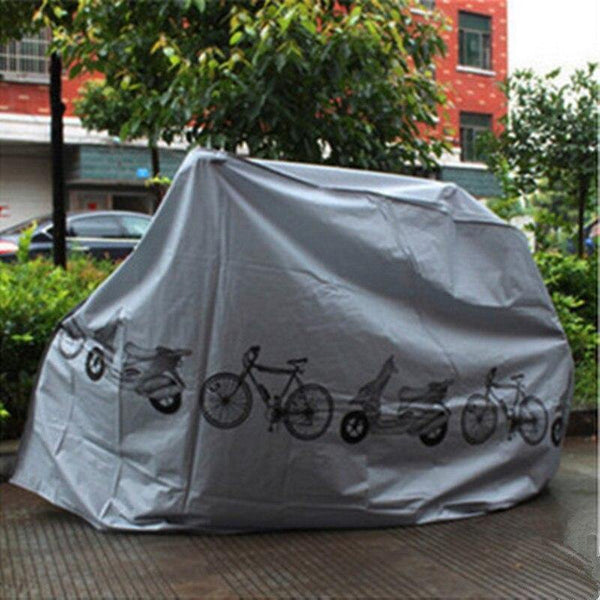Planet Gates White Bicycle Outdoor Portable Waterproof Scooter Bike Motorcycle Rain Dust Cover Bicycle Protect Gear Cycling Bicycle Accessories