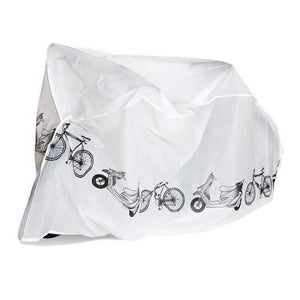 Planet Gates white Bicycle Protective Waterproof Cover Cycling Dust Rain Protection Bike Accessories