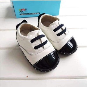 Planet Gates white black / 1.5 Genuine Leather Shoes Indoor Baby Shoes Boys Girls Soft Anti-skid Toddler Shoes Fashion Light Blue First Walkers