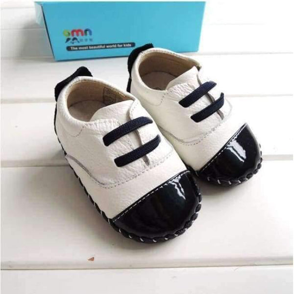 Planet Gates white black / 1.5 Genuine Leather Shoes Indoor Baby Shoes Boys Girls Soft Anti-skid Toddler Shoes Fashion Light Blue First Walkers