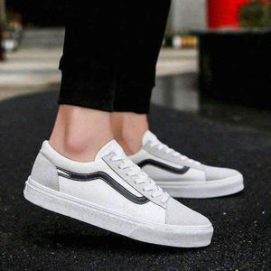 Planet Gates White black / 10 2018 Spring Autumn New Trend Men's Vulcanized Shoe Men Casual Shoes  Breathable Sneakers Lace-up Canvas Shoes Men's Low Shoe