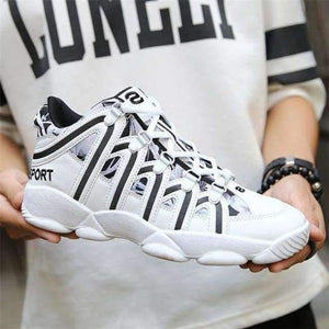 Planet Gates White  black / 5.5 2018 autumn new men's shoes, PU mesh breathable men's vulcanized shoes men and women Casual Lovers sports shoes size 36-44