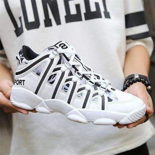 Planet Gates White  black / 5.5 2018 autumn new men's shoes, PU mesh breathable men's vulcanized shoes men and women Casual Lovers sports shoes size 36-44