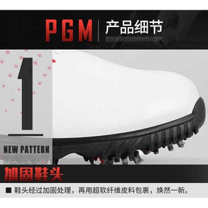 Planet Gates White black edge / 9.5 Shoes Men Eva Hot Sale Zapatos De Golf 2018 Winter New Pgm Leisure Sports Superfine + Activities Nail Super Waterproof