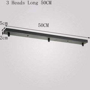 Planet Gates White Black metal lamp Base Round Rectangular 30cm 50cm 3 heads DIY chandelier Ceiling base Plate Lighting Accessories