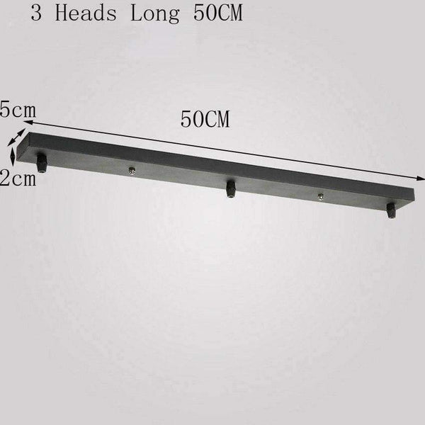 Planet Gates White Black metal lamp Base Round Rectangular 30cm 50cm 3 heads DIY chandelier Ceiling base Plate Lighting Accessories