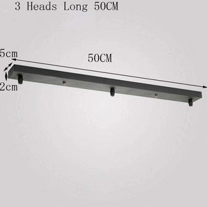 Planet Gates White Black metal lamp Base Round Rectangular 30cm 50cm 3 heads DIY chandelier Ceiling base Plate Lighting Accessories