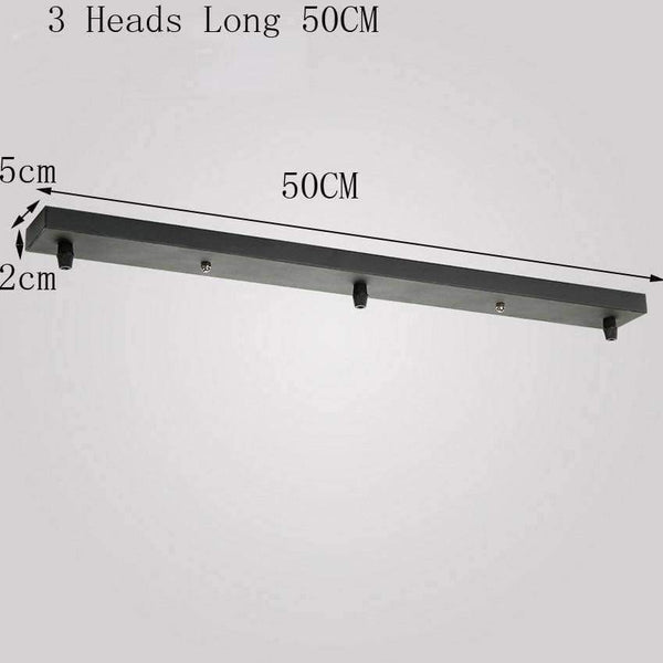 Planet Gates White Black metal lamp Base Round Rectangular 30cm 50cm 3 heads DIY chandelier Ceiling base Plate Lighting Accessories