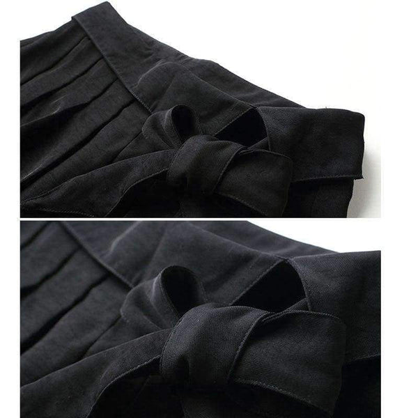 Planet Gates White black suit / S White Black Women Office Business Pants Suit Mandarin Flare Sleeve Lace Crop Top Wide Leg Pants Two Piece Set Suits