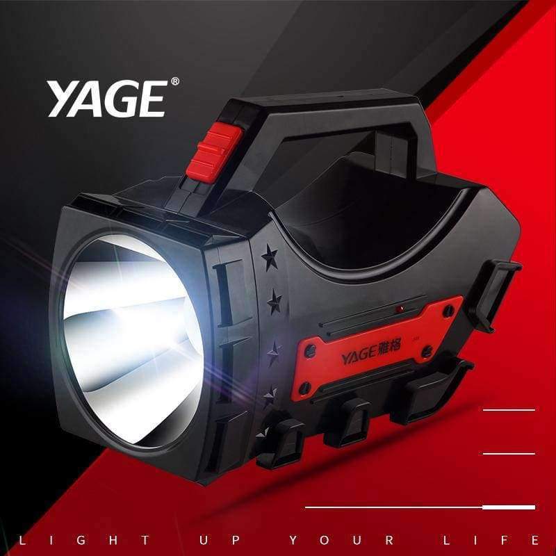 Planet Gates White / Black YAGE CREE portable light led spotlights camping flashlight portable spotlight handheld spotlight light 4000mAh EU/USA/UK Plug