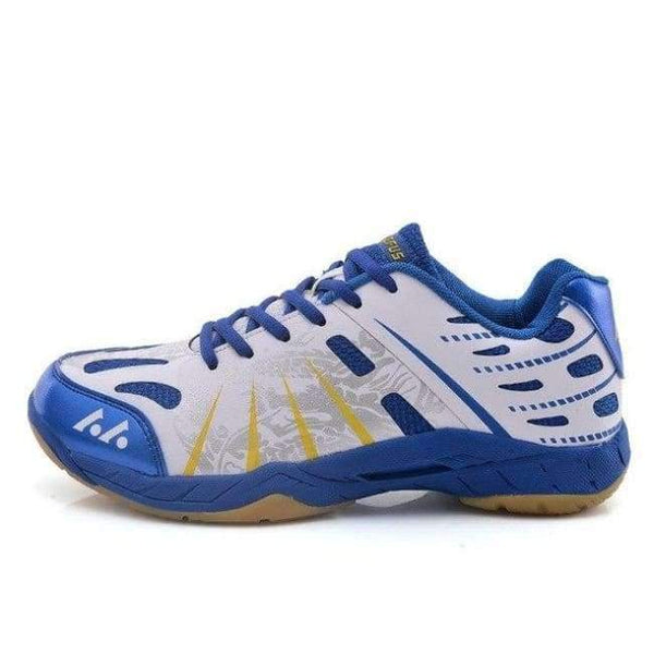 Planet Gates white blue / 38 New Light Breathable Badminton Shoes for Men Lace-up Sport Shoes Men's Training Athletic Shoe Anti-Slippery Tennis Sneakers