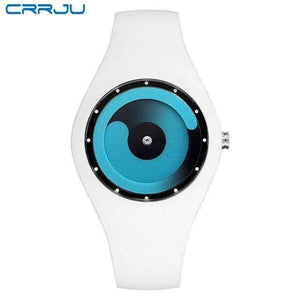 Planet Gates white blue Men watch Sport Student Watch Neutral Silicone Watches Wristwatch New Waterproof Relogio Masculino