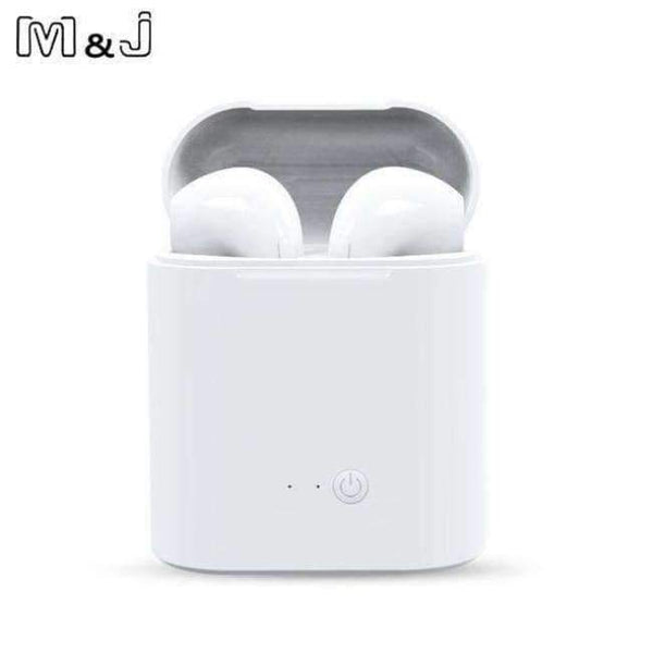 Planet Gates White Bluetooth Earphones i7s Mini True Wireless Earbud Headset For apple headphones iPhone Android Charging Box Samsung
