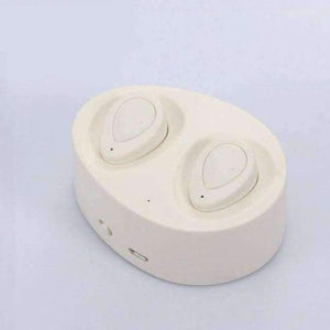 Planet Gates White Bluetooth Earphones True Wireless Earbuds Mini Stereo Music Headsets Hands-free With Mic Charging Box for Phones